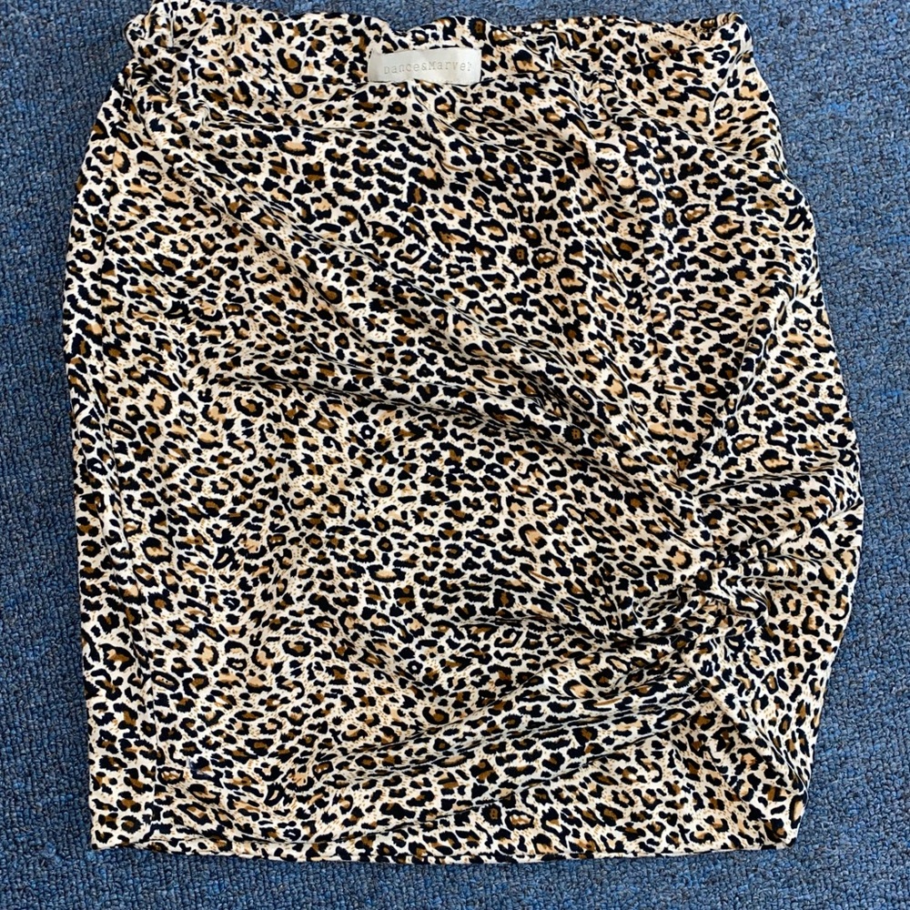 Cheetah Print Mini Pencil Skirt Dance & Marvel Women’s Size Small